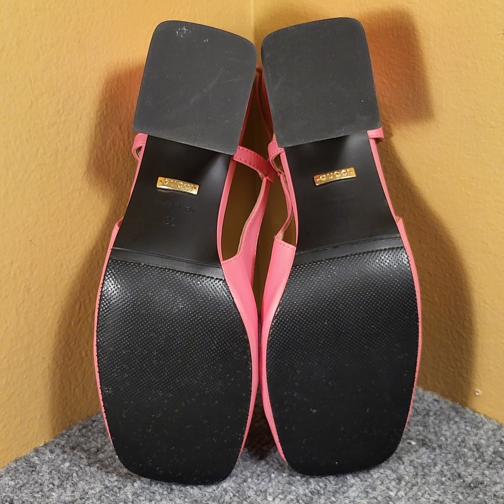 Gucci Women's Horsebit Leather Slingback Pump Pink "Made In Italy" Shoe Size 6 - Picture 5 of 6